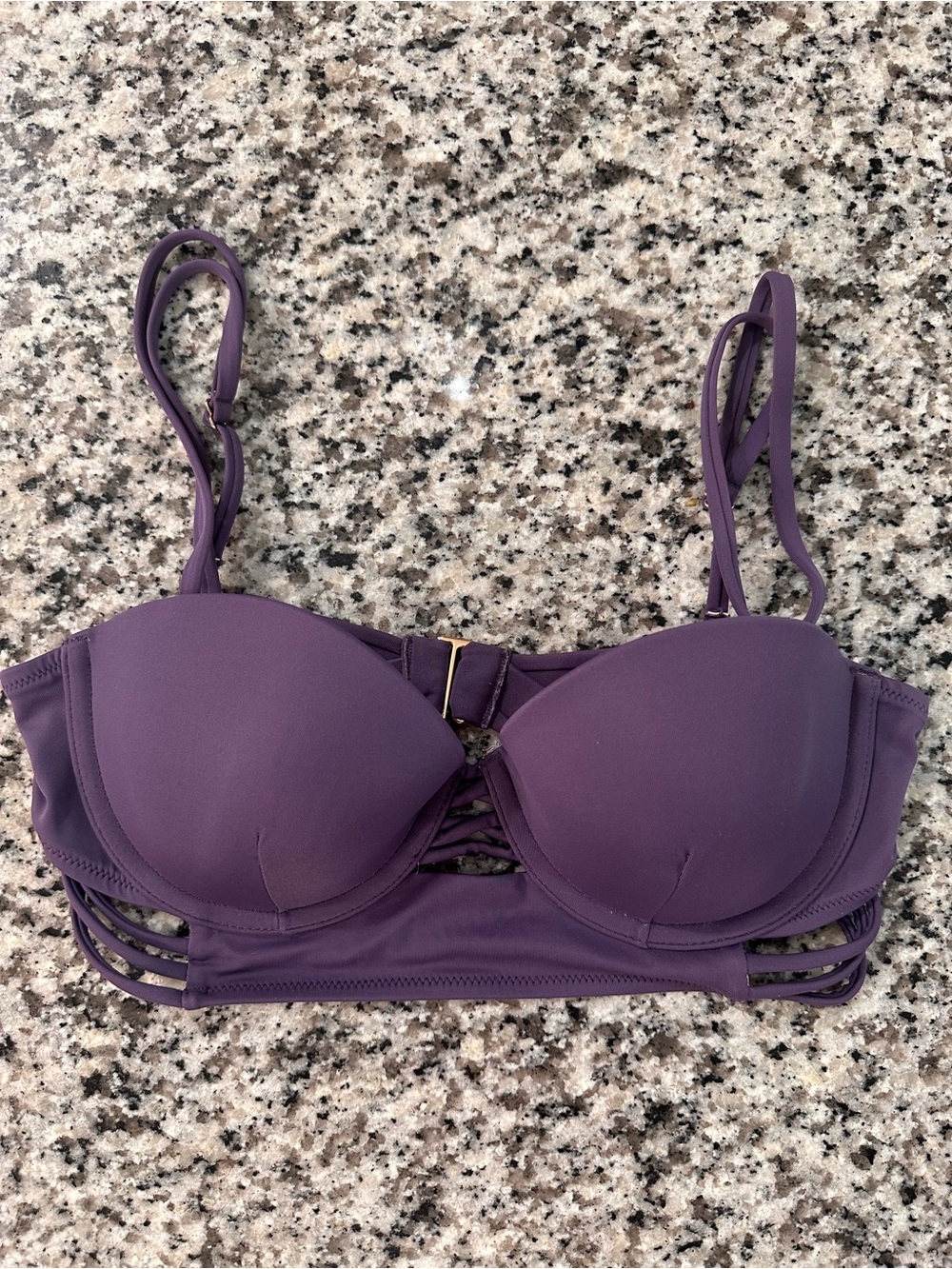 Victoria’s Secret Midi Beach Bandeau Bikini Top Size 34B